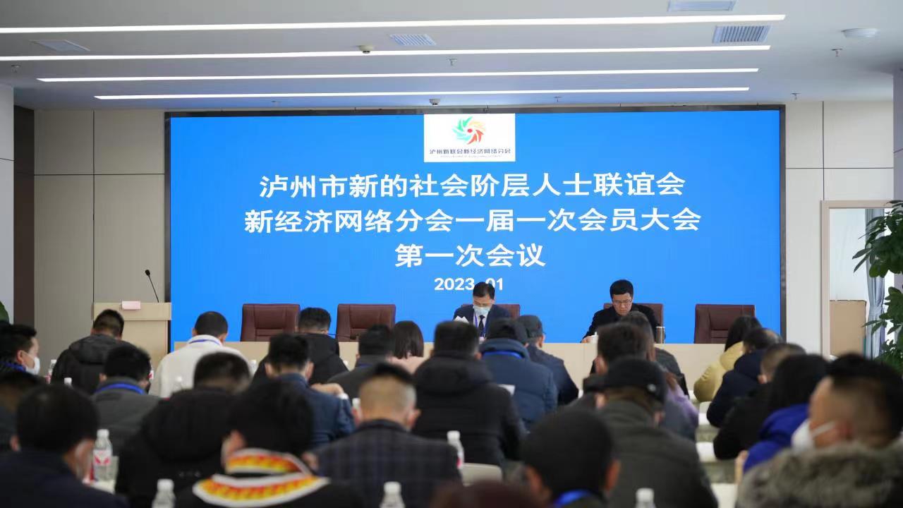 搭建新平台 迈步新征程 –泸州市新联会新经济网络分会成立大会召开