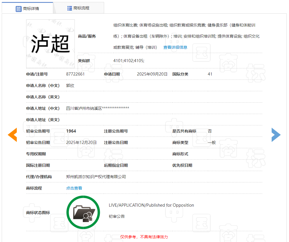 从“泸超”商标注册看赛事品牌化:知识产权护航城市足球IP